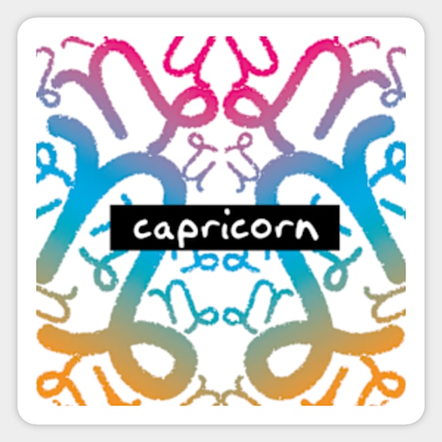 Capricorn Sticker by west13thstreet